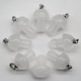 thumbnail image 1 of K-KED 20pcs Mix Natural Stone Hand Carved Mushroom Pendants Delicate Jewelry Making Necklace-White crystal, 1 of 9