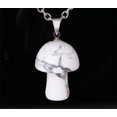 thumbnail image 1 of K-KED 20pcs Natural Amethyst Stone Mushroom Chain Pendants Prism Magic Energy Amulet-Howlite Chain, 1 of 9