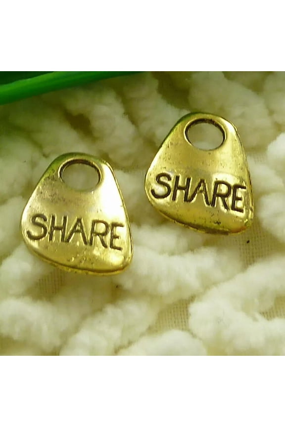 210 Pcs Antique Gold Plated Share Charms 14X12MM S1997 DIY Delicate Jewelry Making