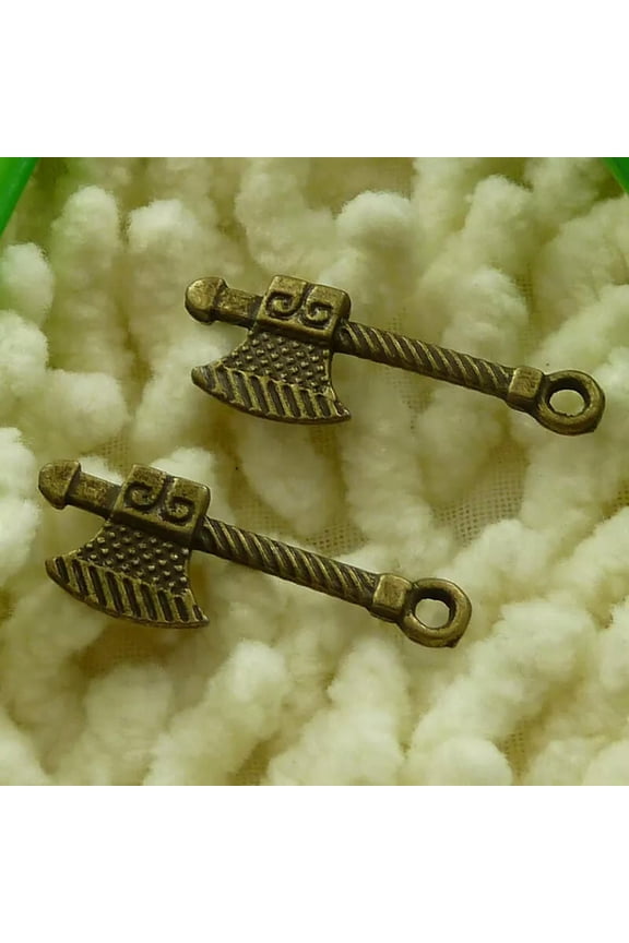 210 Pcs Bronze Plated Axe Charms Pendant 27X10MM S2842 DIY Delicate Jewelry Making