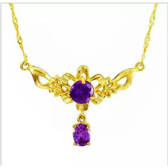 K-KED 22K 24K Thai Baht Yellow Gold GP Filled Necklace Jewelry