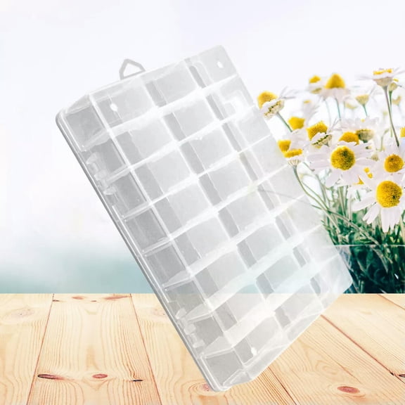 K-KED 24 Grids Earring Storage Organizer Room Decoration Box Simple Design Odorless