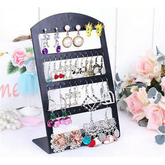 K-KED 24 Pair Earring Display Stand Organiser Holder Shop Stud Jewellery Box Travel US