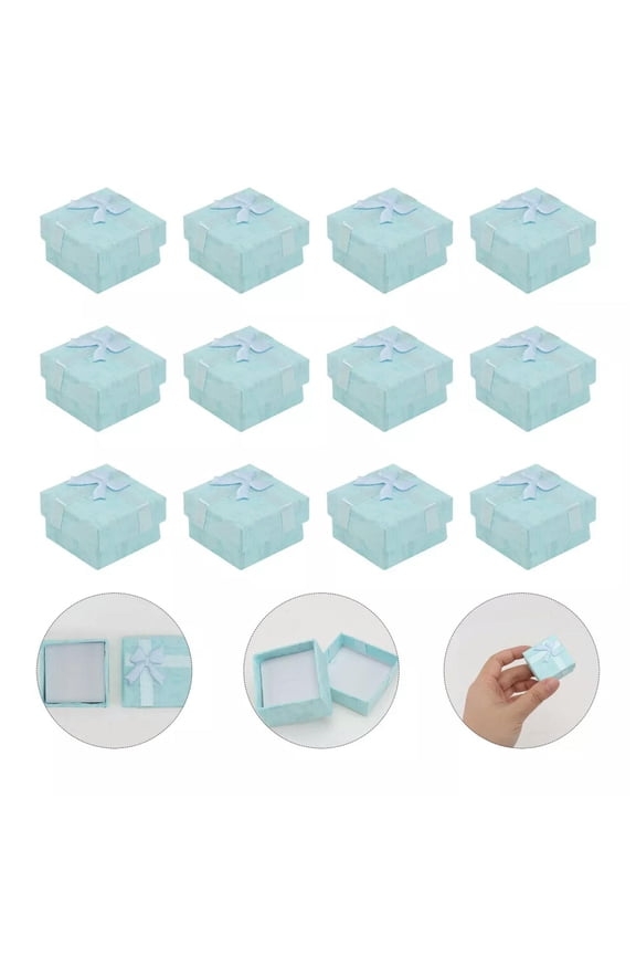 24 Pcs Handmade Gifts Rings Bracelet Storage Boxes Elegant Lovers