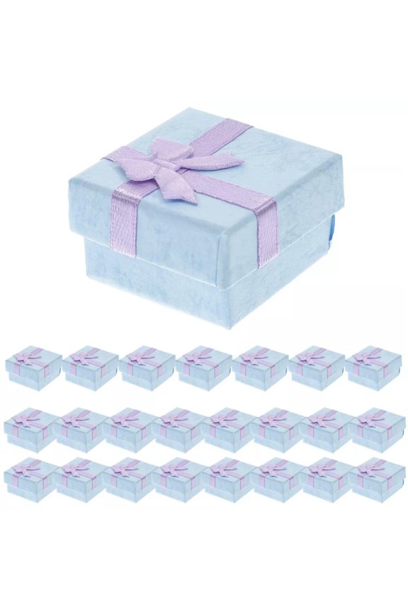 24 Pcs Nesting Boxes Delicate Jewelry Storage Holder Small Gift Paper Material