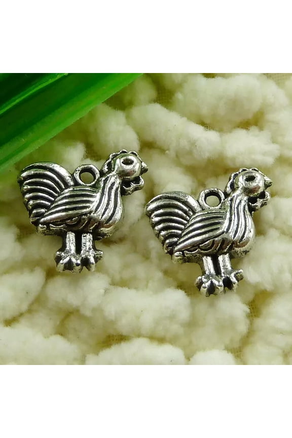 240 Pcs Tibetan Silver Chicken Charms Pendant 15X14MM S1598 DIY Delicate Jewelry Making