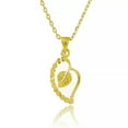 thumbnail image 1 of K-KED 24K Gold Plated Leaf Pendant Cross Necklaces Chain Ladies Wedding Delicate Jewelry Gift, 1 of 6