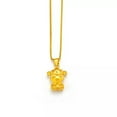 thumbnail image 1 of K-KED 24K Yellow Gold Plated Fashion Delicate Jewelry Little God of Wealth Women Necklace 18in, 1 of 7