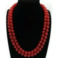thumbnail image 1 of K-KED 25" 36" 50" 6/8/10/ 12mm Apatite/Topaz/Agate/Jade/ Gems Round Beads Necklace AAA-25 Inches-10 mm-Red Jade, 1 of 6