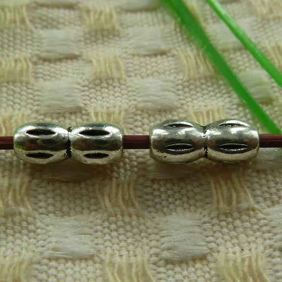 K-KED 255 Pcs Tibetan SilverSpacer Beads 12X5MM S3792 DIY Delicate Jewelry Making