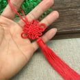 thumbnail image 1 of K-KED 2PCS Lucky Braided Chinese Knot Tassel String Pendant Bag Car Home Decoration-1, 1 of 9