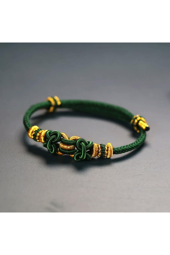 2PCS Lucky String Thread Braided Knitted Peace Knot Rope Bracelet All Colors