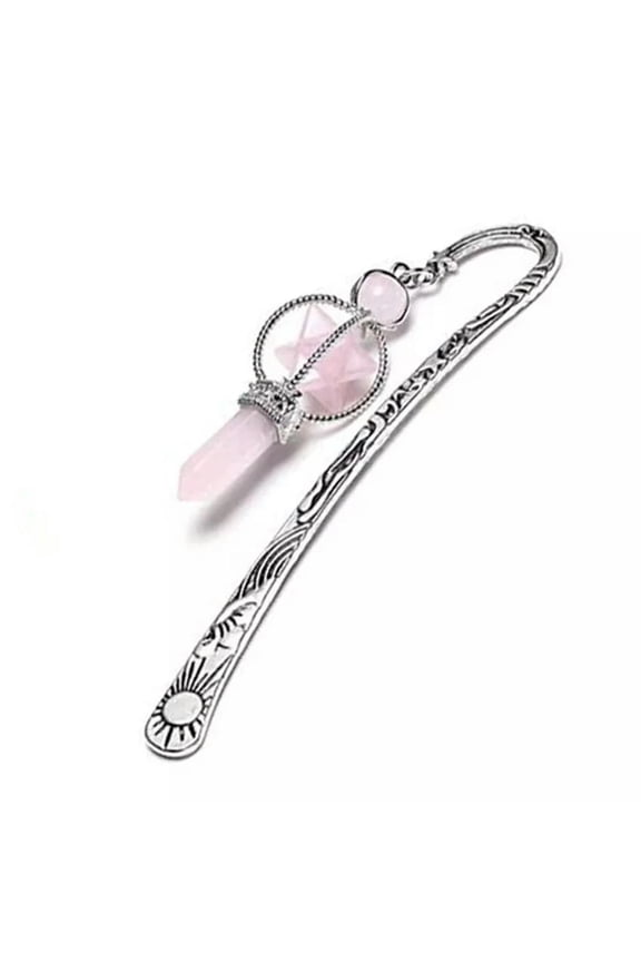 2pcs Opal Stone Mer-Ka-Ba Bookmark Pendants Prism Magic Energy Reiki Healing-Rock Quartz