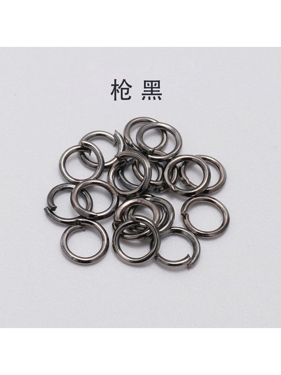 3~20mm Open Jump Rings Loops Split Rings Connectors for DIY Delicate Jewelry Making-0.7X4MM-2000PCS-Gun Black