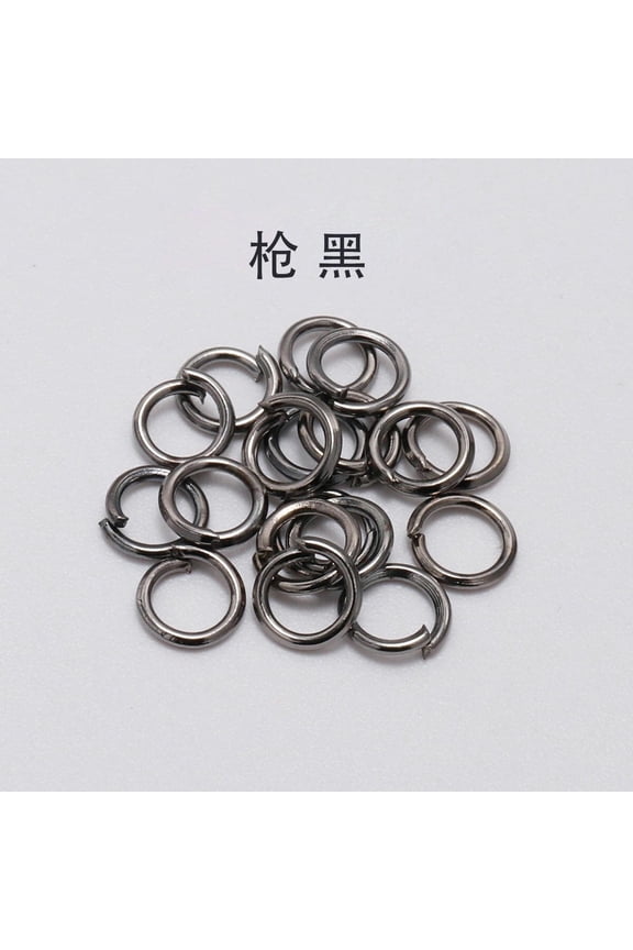 3~20mm Open Jump Rings Loops Split Rings Connectors for DIY Delicate Jewelry Making-0.7X4MM-2000PCS-Gun Black