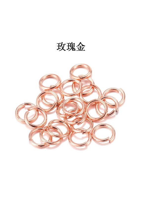 3~20mm Open Jump Rings Loops Split Rings Connectors for DIY Delicate Jewelry Making-0.7X4MM-2000PCS-Rose Gold