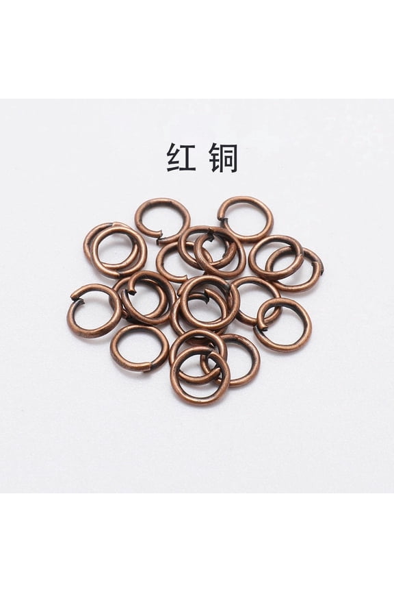 3~20mm Open Jump Rings Loops Split Rings Connectors for DIY Delicate Jewelry Making-1.5X16MM-500PCS-Red Copper