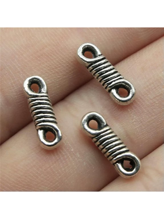 300 Pcs Tibet Silver Twist Rope Connectors 14X4MM 0.8g Diy Crafts B11616