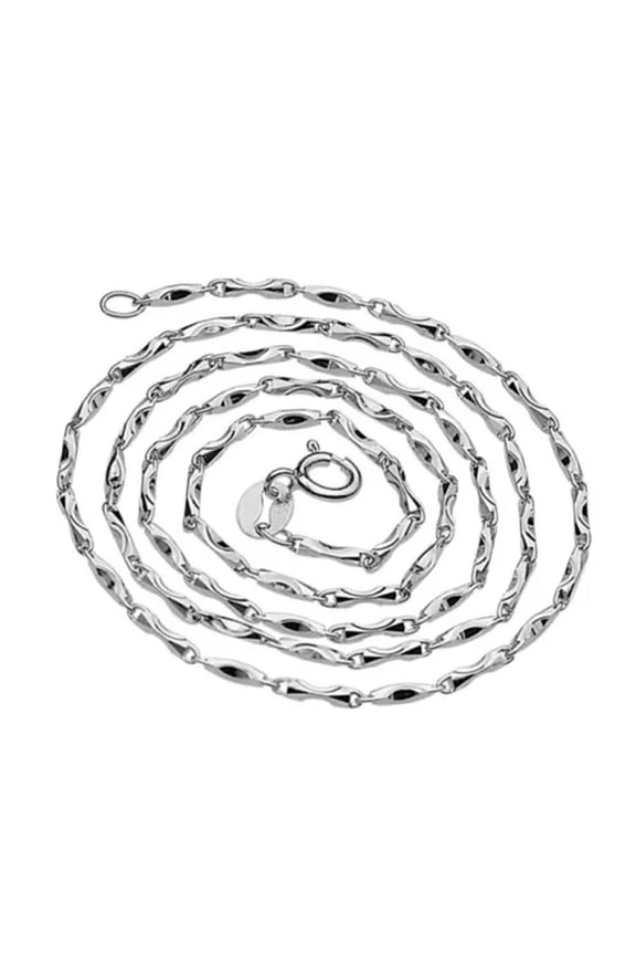 3PCS 925Sterling Silver 1.2mm Yuanbao Chains Necklace for Women Men 16"-30"-16"