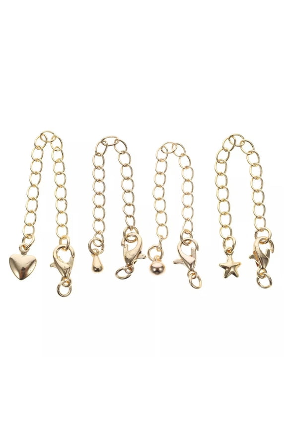 4 Pcs Extender Chain Bracelet Anklet Extenders Delicate Jewelry Making Necklace