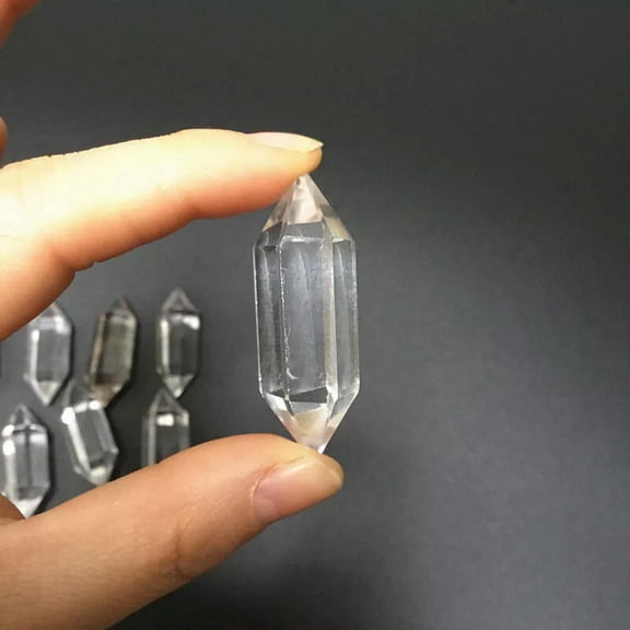 K-KED 40-50mm Natural Clear Quartz Obelisk Energy Crystal Point Chakra Rock Wand Decor