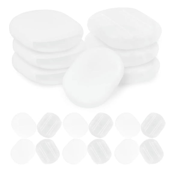 K-KED 40 Pcs Transparent Pain-proof Ear Pad Earring Clip Pads Oval