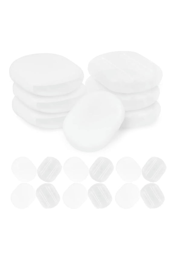 40 Pcs Transparent Pain-proof Ear Pad Earring Clip Pads Oval