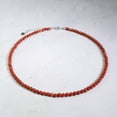 thumbnail image 1 of K-KED 4mm Red Jasper Choker Stone Beads Necklace Jasper Crystal Dainty Choker-28 in, 1 of 6