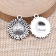 thumbnail image 1 of K-KED 50 Pcs Tibetan Silver Sunflower Charms Pendant 23X20MM DIY Delicate Jewelry Making C15725, 1 of 3