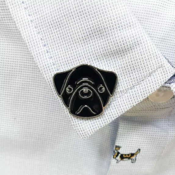 K-KED 50 Styles Cartoon Pet Dog Pin Badges Lapel Brooches Metal Enamel Accessories-30