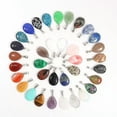 thumbnail image 1 of K-KED 50PCS Multiple Shape Healing Crystal Gemstone Natural Stone Pendant for Jewelry-16x24mm drop, 1 of 9