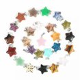 thumbnail image 1 of K-KED 50PCS Multiple Shape Healing Crystal Gemstone Natural Stone Pendant for Jewelry-20mm star, 1 of 9