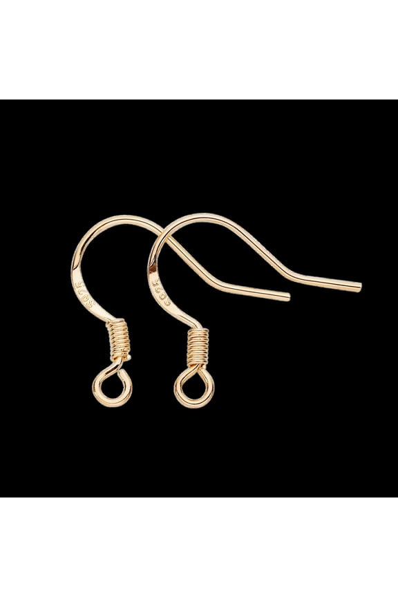 50Pcs Earrings Silver Color Copper Earrings Hook Diy Delicate Jewelry Earrings Making-KC Gold