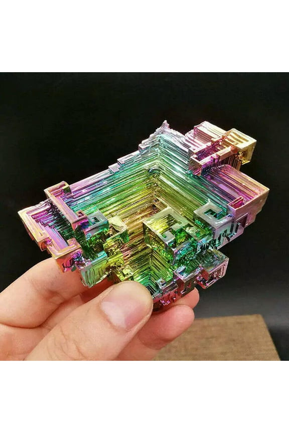 50g Natural Rainbow Aura Quartz Titanium Bismuth Energy Crystal Cluster Specimen-default