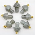 thumbnail image 1 of K-KED 50pcs Natural Stone Quartz Crystal Mushroom Pendant for Necklace Accessories-Labradorite, 1 of 9