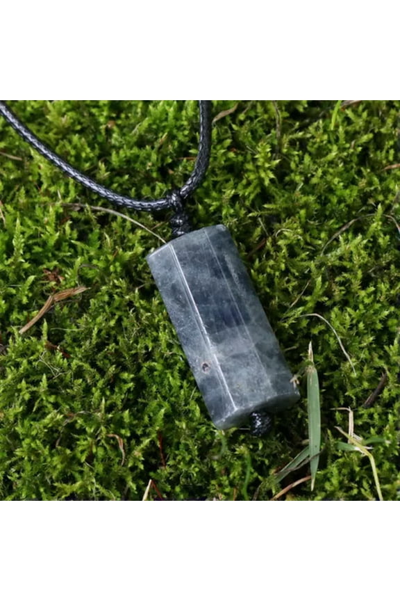 5pcs 54mm Agate Stone Flat Rough Polished Pendant Chakra Reiki Healing Energy-Labradorite