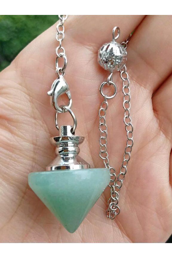 5pcs Aventurine Stone Magic Pendulum Pendant Energy Power Reiki Healing Amulet