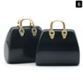 thumbnail image 1 of K-KED 5pcs Black Obsidian Gems Stone HandBag Pendants fortune Energy Healing Amulet, 1 of 5
