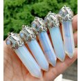 thumbnail image 1 of K-KED 5pcs Opal Stone Pendants Hexagon point Energy Reiki Healing Amulet, 1 of 5