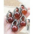 thumbnail image 1 of K-KED 5pcs Red Agate Gems stone Dragon Claw Pendants Chakra Reiki Healing Amulet, 1 of 5