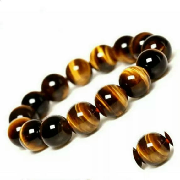 K-KED 6/8/10/12mm Natural African Roar Tiger's Eye Gems Beads Delicate Jewelry Bracelet 7.5"AAA-8 mm