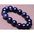 thumbnail image 1 of K-KED 6/8/10/12mm Natural Gemstone Blue Sand Stone Round Beads Delicate Jewelry Bracelet-8mm, 1 of 6
