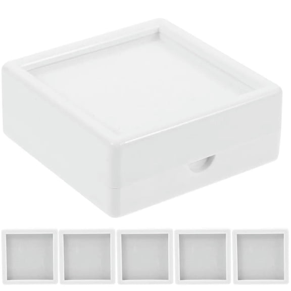 K-KED 6 Pcs Pin Display Case Box Compact Delicate Jewelry Enthusiast Gift