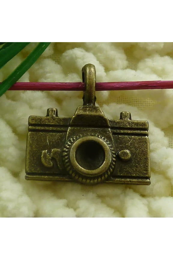 60 Pcs Bronze Plated Camera Charms Pendant 22X21MM S2287 DIY Delicate Jewelry Making