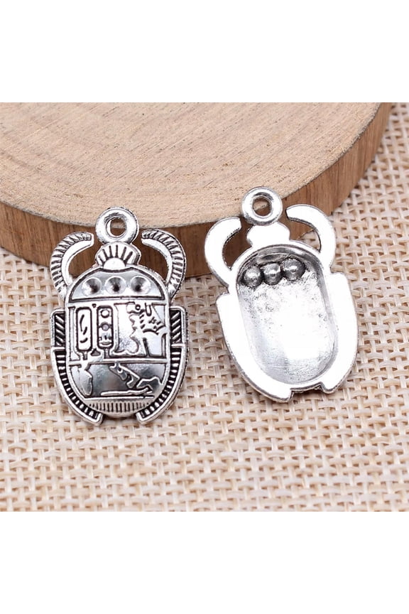 60 Pcs Tibetan Silver Beetle Charms Pendant 25X16MM DIY Delicate Jewelry Making C15775