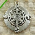 thumbnail image 1 of K-KED 60 Pcs Tibetan Silver compass Charms Pendant 30X25MM S4645 DIY Delicate Jewelry Making, 1 of 2