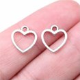 thumbnail image 1 of K-KED 720 Pcs Antique Silver Heart Charms Pendant 12x11MM C14927, 1 of 3