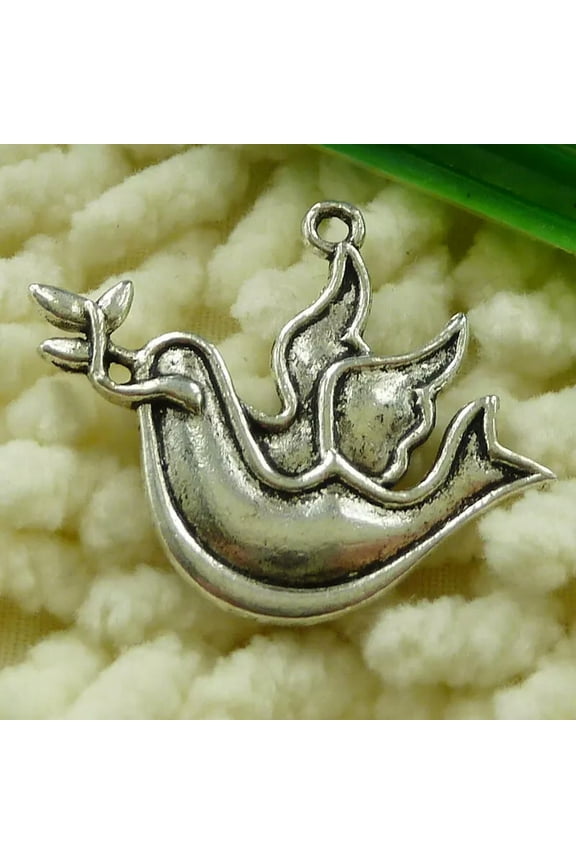 75 Pcs Tibetan Silver Bird Charms Pendant 34X27MM S2399 DIY Delicate Jewelry Making