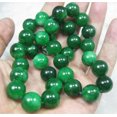 thumbnail image 1 of K-KED 8mm Natural Green Jade Gems Round Beads Knotted Necklace Long 14-100 Inches-22 in, 1 of 5
