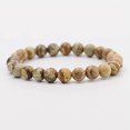 thumbnail image 1 of K-KED 8mm Natural Stone Jasper Beads Bracelet Healing Reiki Yoga Energy Men Bracelets, 1 of 4